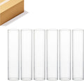 Hurricane Candle Holder Sleeve 4in Wide, 24in Tall - Clear Glass
