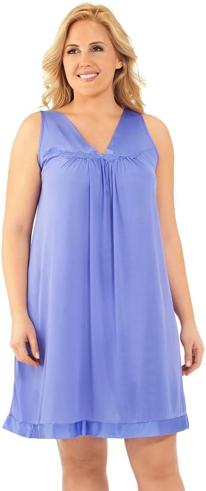 Exquisite Form Women's Plus Size Nylon Tricot Nightgown 1X-3X