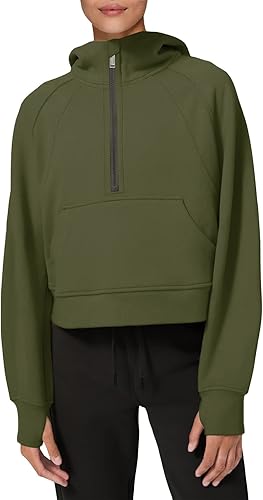 LASLULU Womens Hoodies Fleece Lined Pullover with Zipper