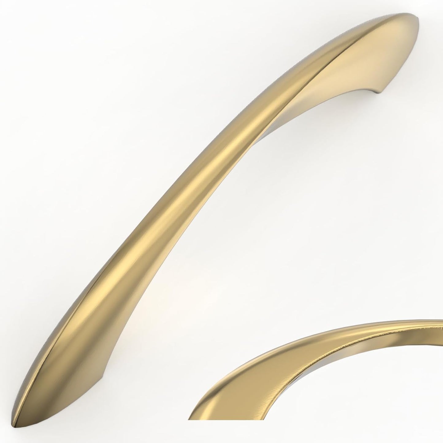 Champagne Bronze 3.75 Inch Kitchen Arch Twisted Cabinet Pulls