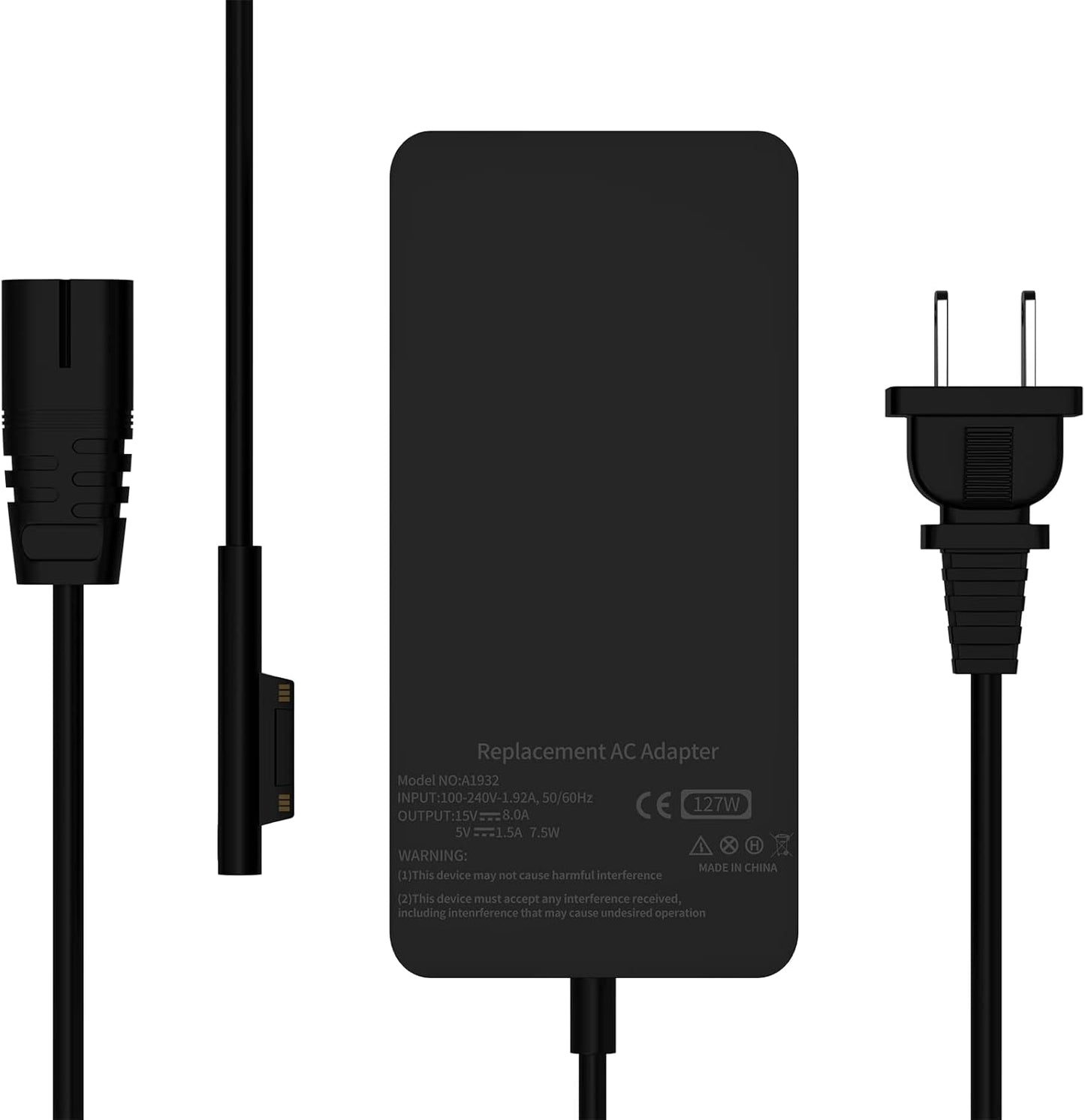 127W Surface Book 3 Charger for Fast Charging and Durability