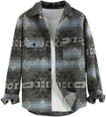 Mens Plaid Shirt for Men XXL - Classic Flannel Shacket Blend
