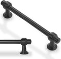 5 Inch Kitchen Cabinet Handles Matte Black - Solid Zinc Pulls