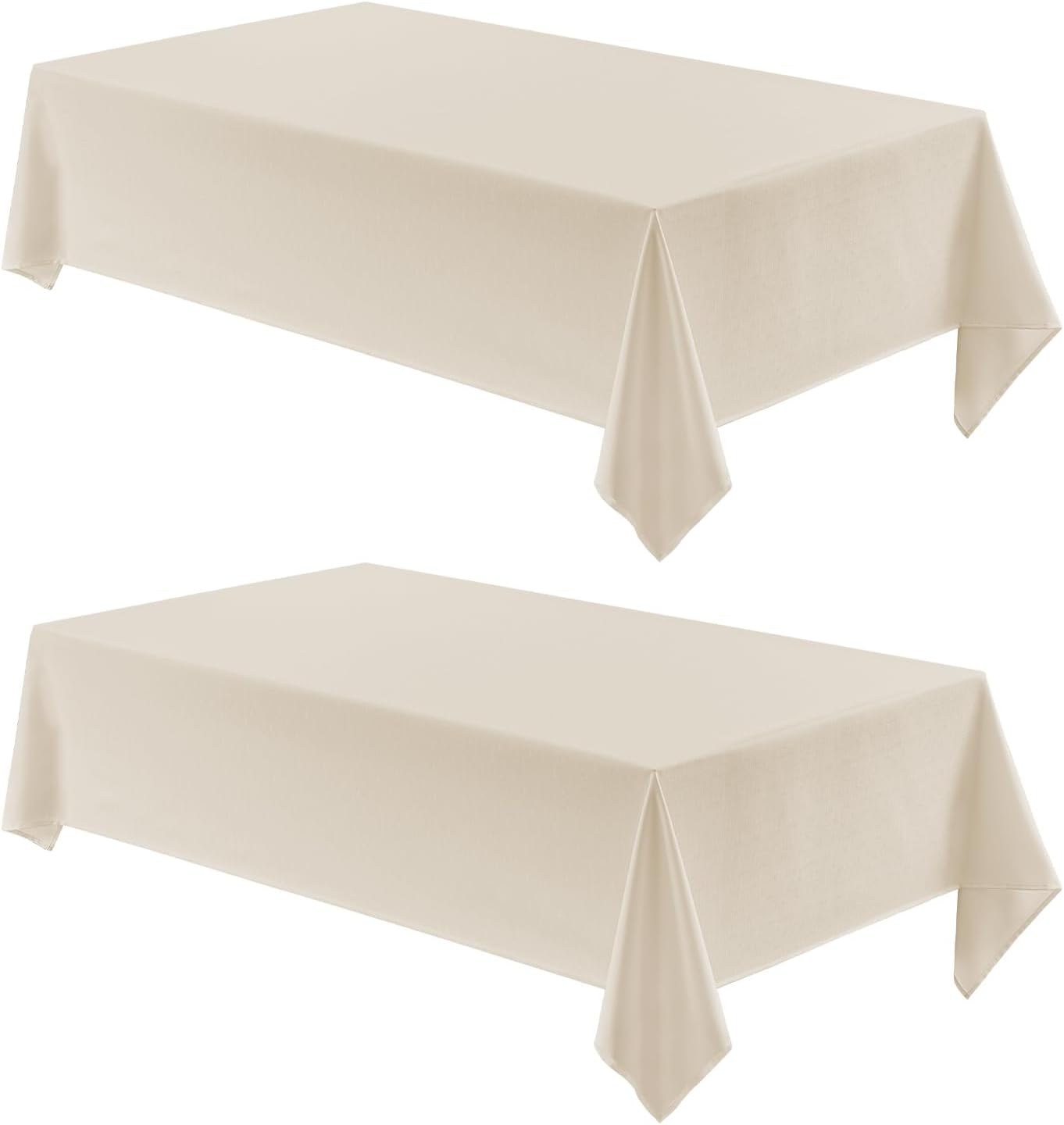 2 Pack Rectangle Tablecloths, 60x120 inch, Water Resistant