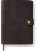 CASE ELEGANCE Full Grain Leather Refillable A5 Journal Cover - Lasting