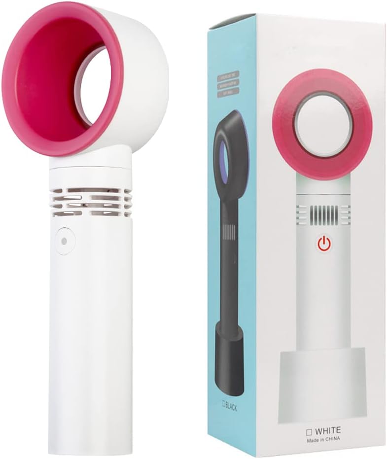 USB Rechargeable Bladeless Mini Fan - Stay Cool Anywhere! 
