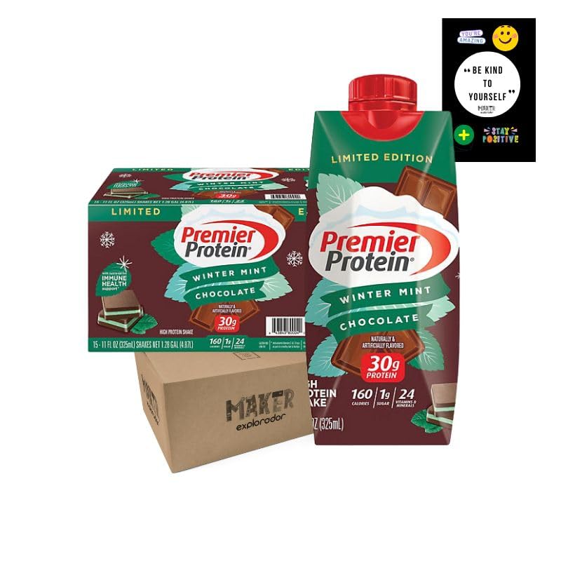 15-Pack Winter Mint Choc Protein Shakes | 30g Protein Each!