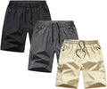 Boys Youth Cargo Shorts Quick Dry Athletic Shorts with Zipper Pockets