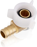 100-Pack 3/4in PEX x 3/4in Female NPT Swivel Elbow - Durable Brass PEX