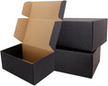 Shipping Boxes 12x9x4 in Black Corrugated Cardboard - Sturdy