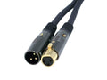XLR Male to Female Cable 100 ft - Balanced, Gold Plated Connectors