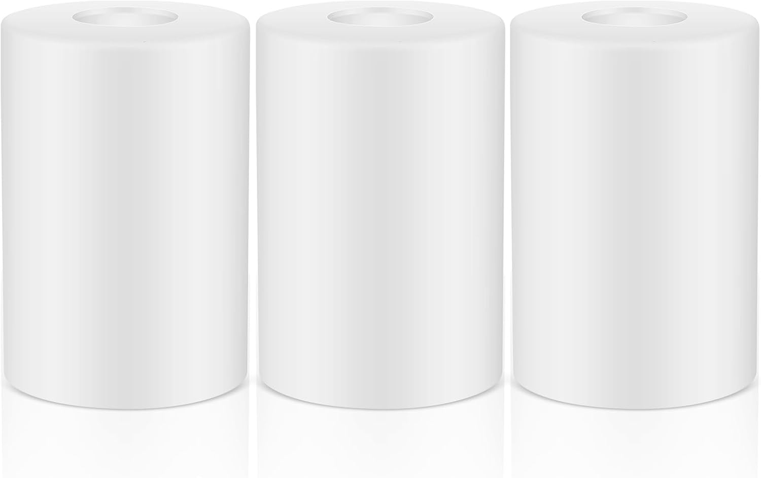 6 Pcs White Frosted Glass Shade Replacements for Pendant Lights