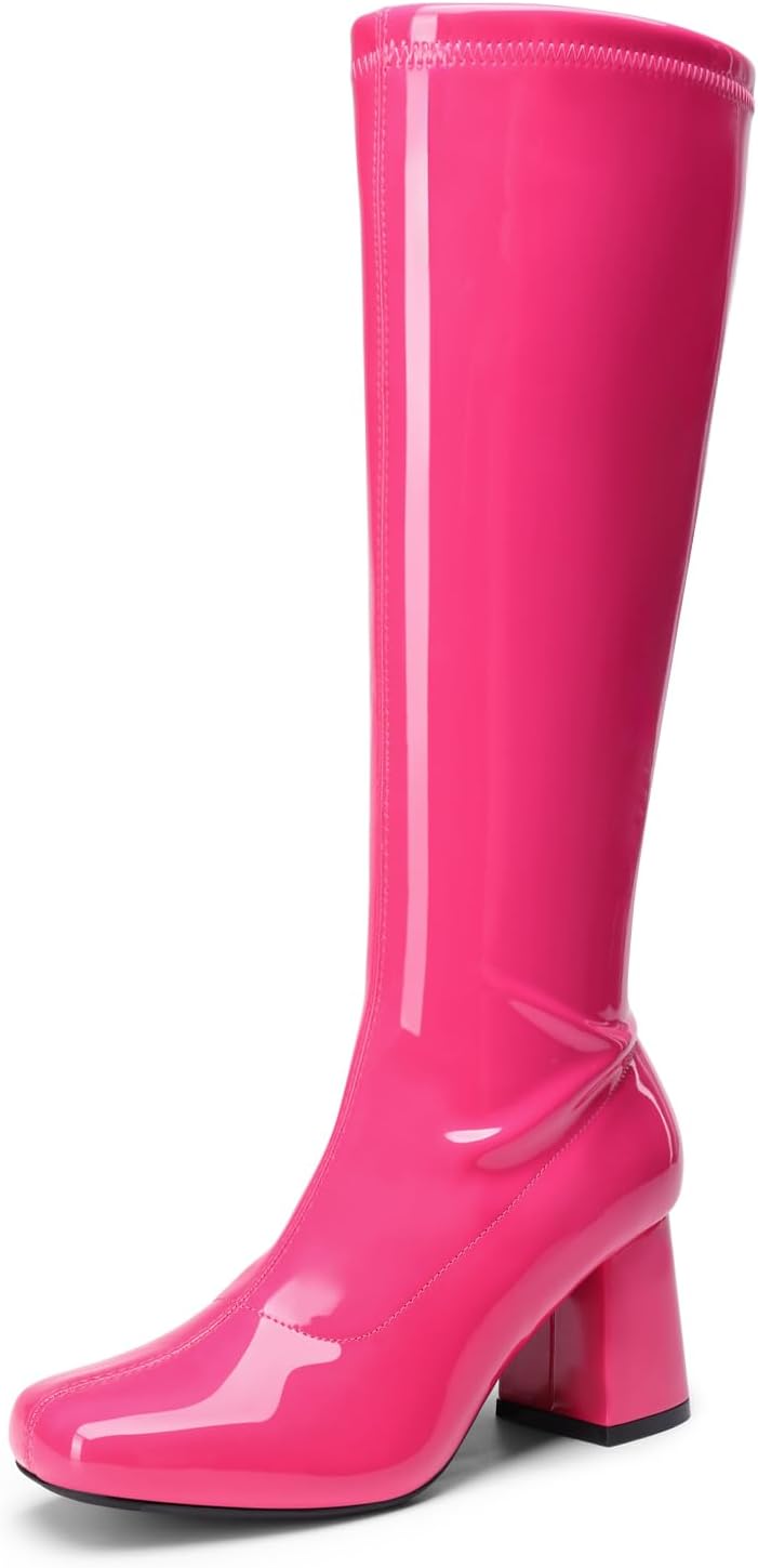 DREAM PAIRS Women's Gogo Boots for Stylish Wide Calf Comfort