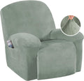 Recliner Chair Cover Velvet 1-Piece for Large Recliner - Soft Thick