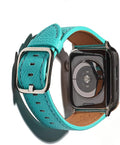 Leather Bands Compatible with Apple Watch - Handcrafted French Calf