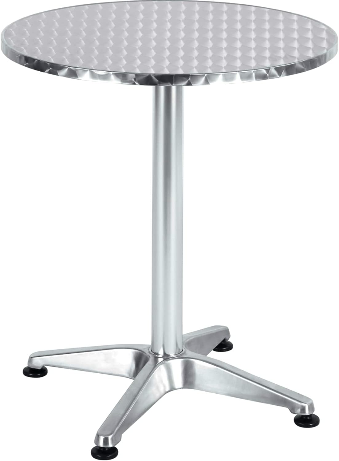 23.75 Inch Round Stainless Steel Table for Indoor Outdoor Use
