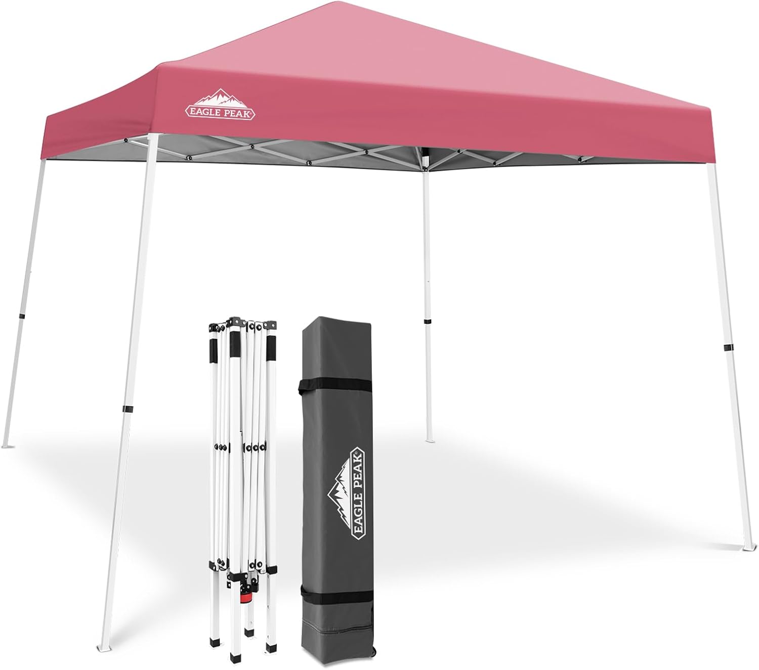 EAGLE PEAK 10x10 Slant Leg Pop-up Canopy Tent for Easy Setup