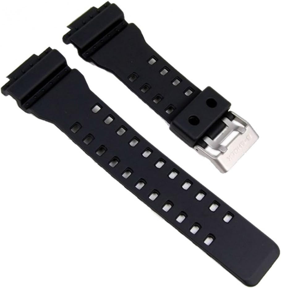 Casio GA-100: Durable Black Resin Strap