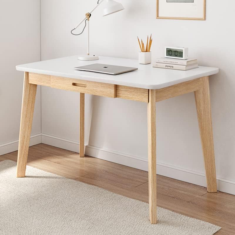 IOTXY Solid Wood Writing Desk for Home Office Workbench