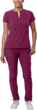 Adar Addition Go-Higher Scrub Set for Women - Notched (Style 3BL6)