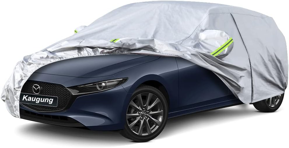 6 Layers Car Cover Custom Fit for Mazda 3 Hatchback 2003-2025