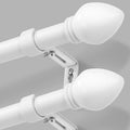Curtain Rods for Windows 16 to 92 in - Adjustable Heavy Duty Set of 2