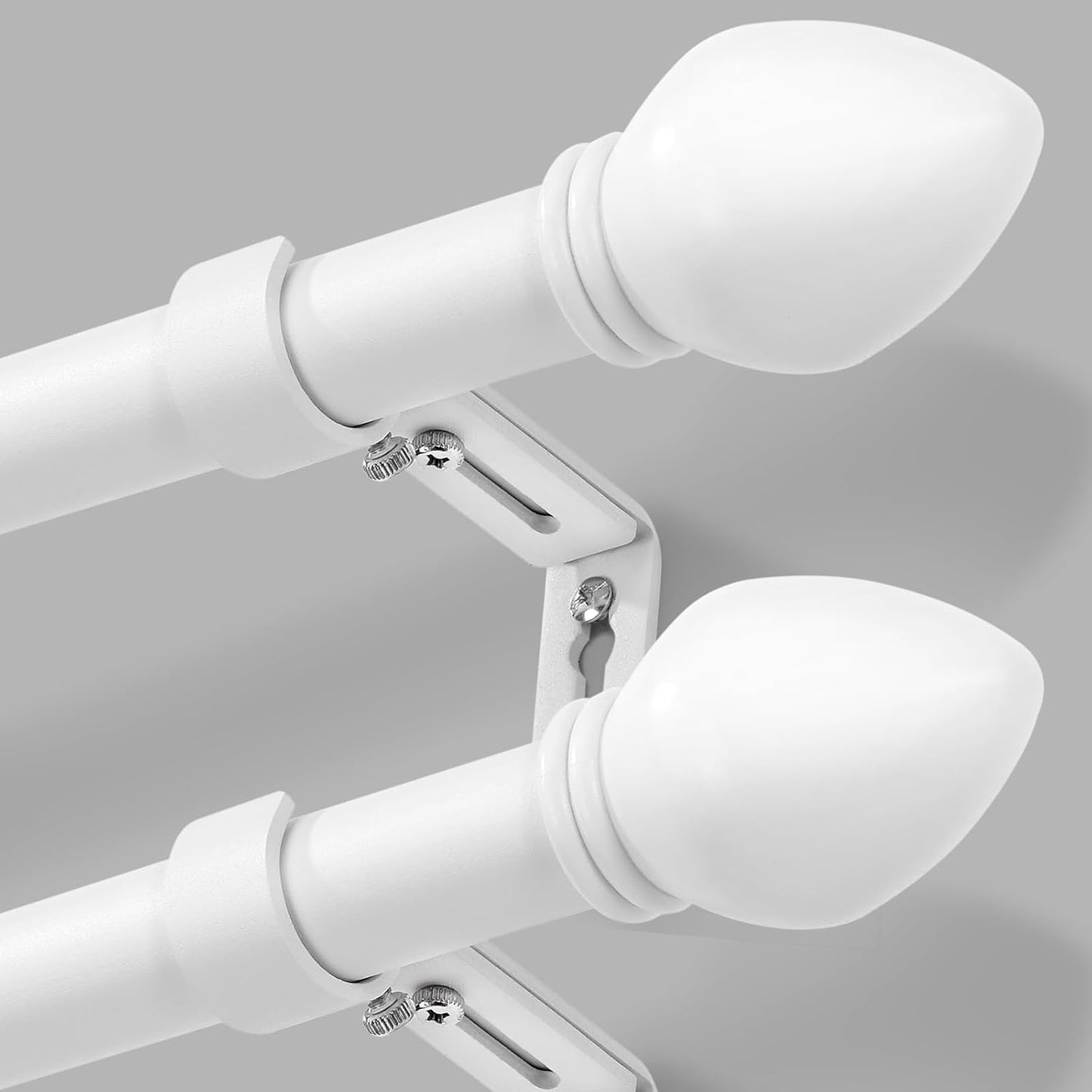 Adjustable Curtain Rods for Windows 16 to 92 inches - Set of 2