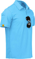 Mens Polo Shirt for Men Short Sleeve Athletic Golf Polo - Tactical