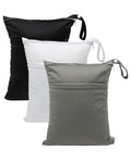 babygoal Wet Dry Bags 3 Pack - Waterproof Reusable Wet Bags for Travel