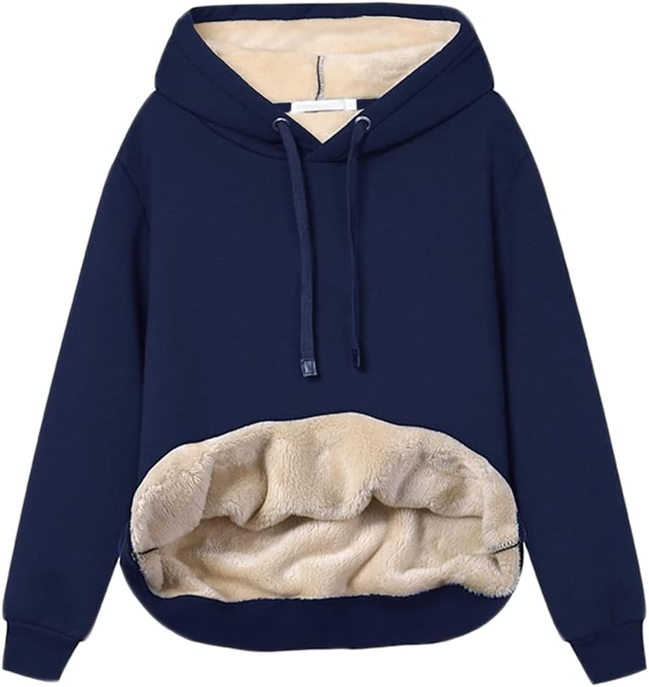 Haellun Womens Casual Winter Warm Fleece Pullover Hoodie