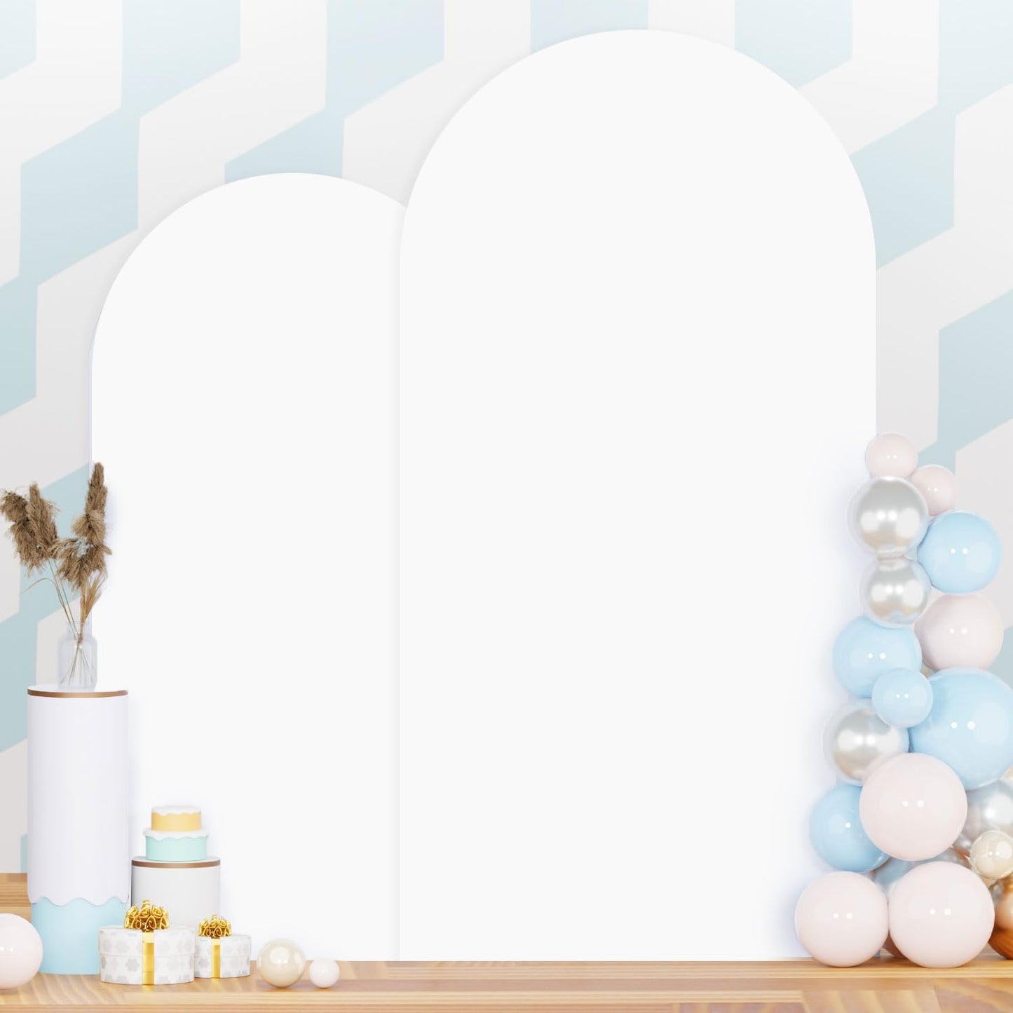Set of 2 Wedding Arch Covers for Stunning Event Backdrops
