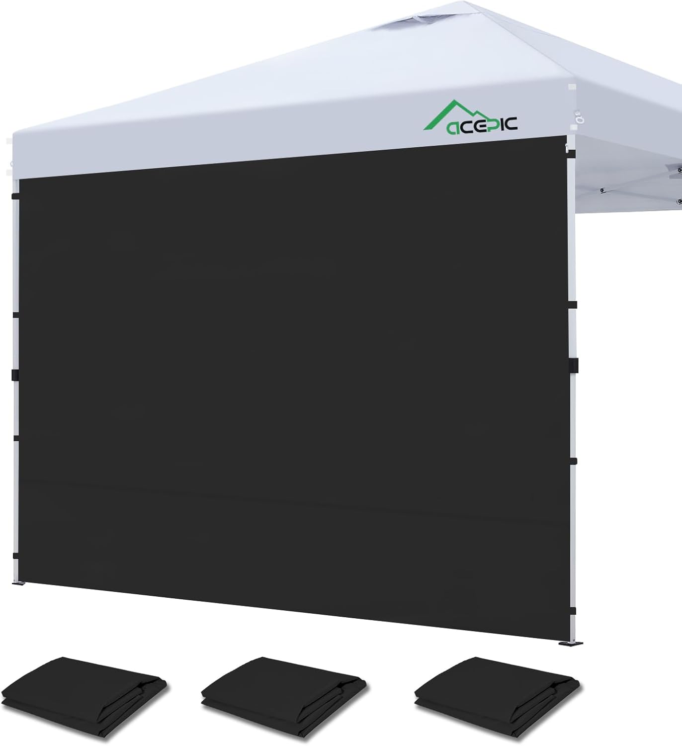 Canopy Tent Sidewalls for 10x10 Pop Up Canopy - 3 Piece Set