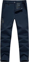 YSENTO Men's Fleece Lined Snow Ski Pants - Waterproof Insulated Winter