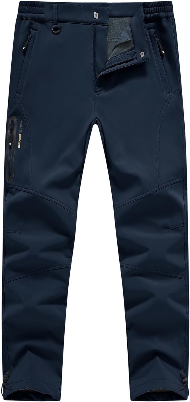 YSENTO Men's Fleece Lined Snow Ski Pants for Winter Adventures