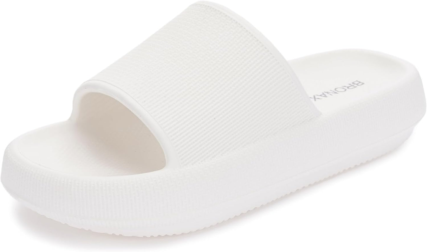 BRONAX Pillow Slippers for Women and Men - Cushioned Comfort