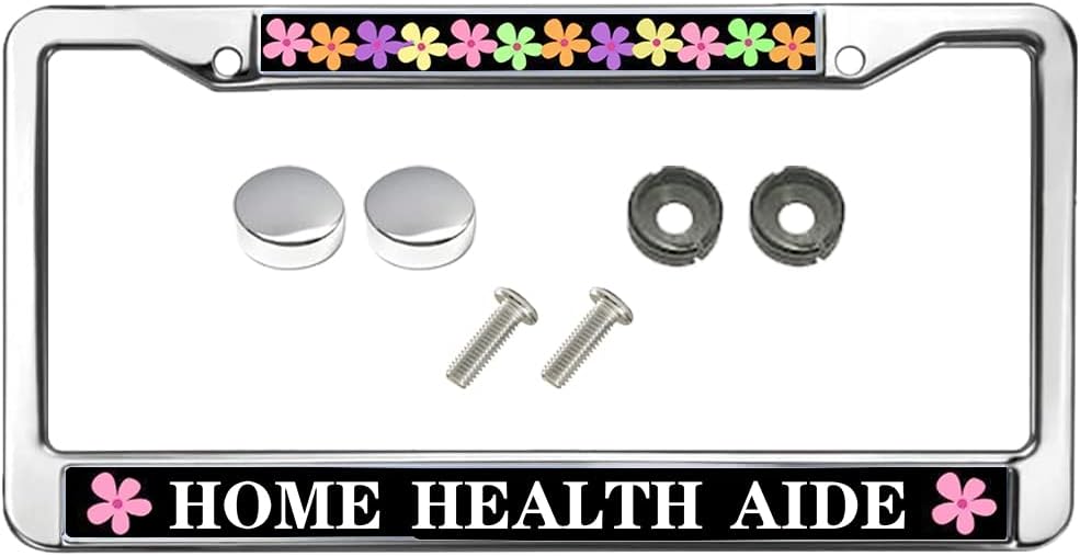 Classic Health Aide Quotes License Plate Frame