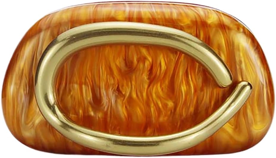 Women Acrylic Clutch Box Evening Bag with Metal Handle