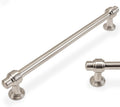 10 Pack Brushed Satin Nickel 7.5 in Cabinet Handles - Solid Zinc Pulls