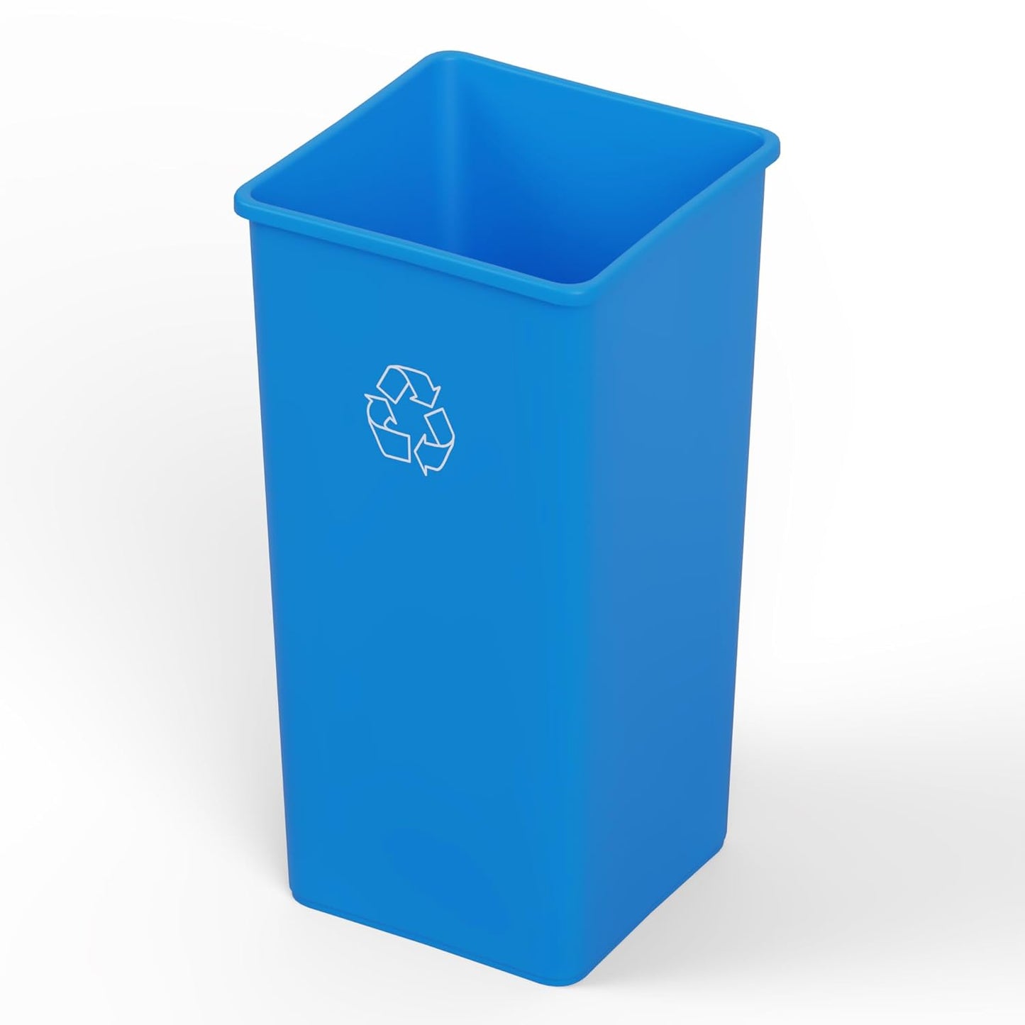 50 Gallon Blue Square Commercial Trash Can for All Environments
