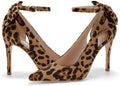 Pointed Toe High Heels Ankle Strap D'Orsay Pumps - Elegant Bowback Buy
