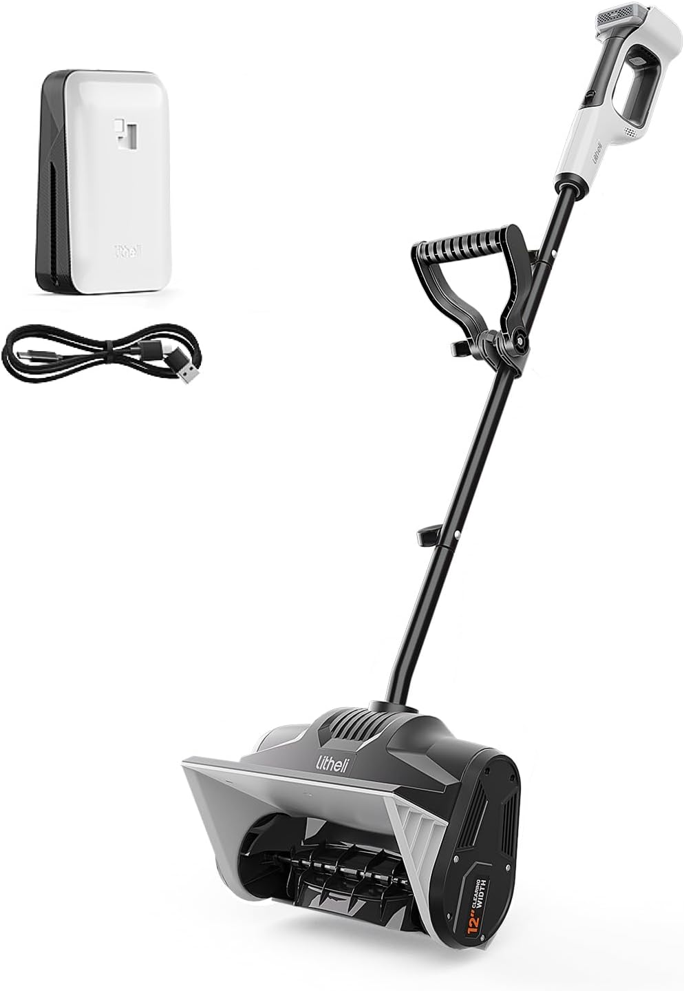 Litheli 20V Cordless Snow Shovel: Lightweight Electric Snow Blower
