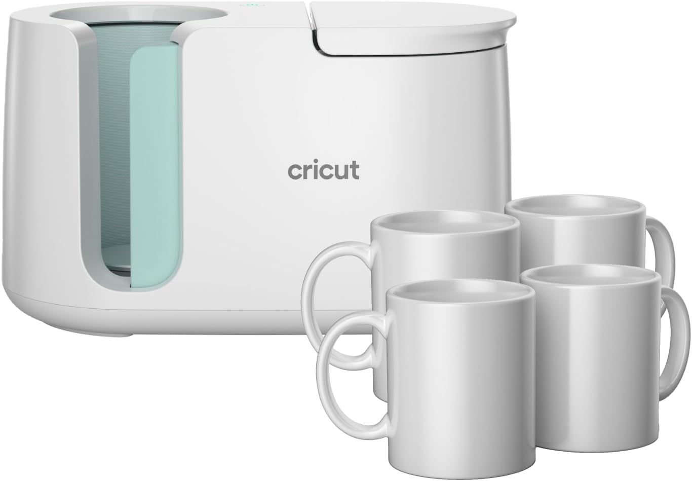 Cricut Mug Press Bundle with 4 Blank Mugs for Custom Designs