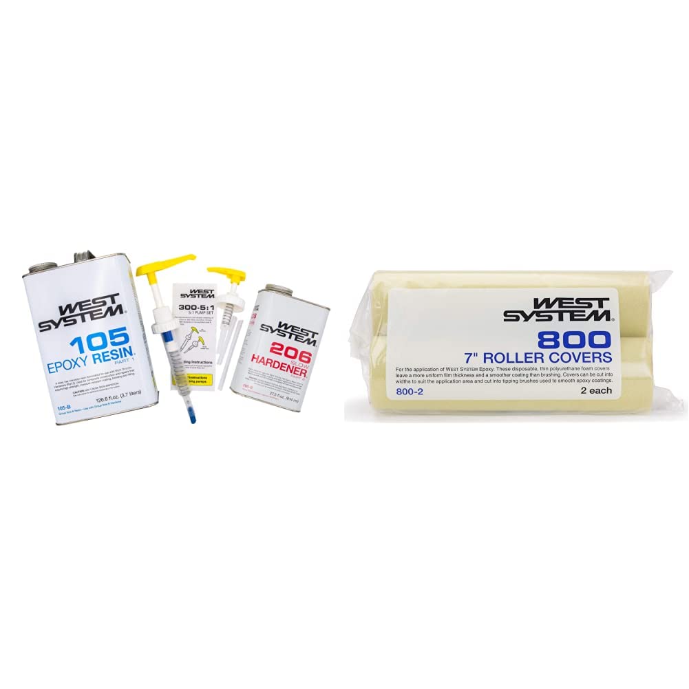 West System 105-B Epoxy Resin Bundle with Hardener & Pumps