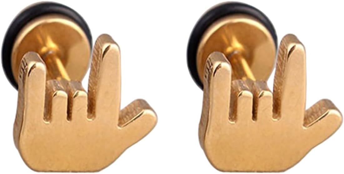 Finger Shape Gift Earrings - Quirky Unisex Style