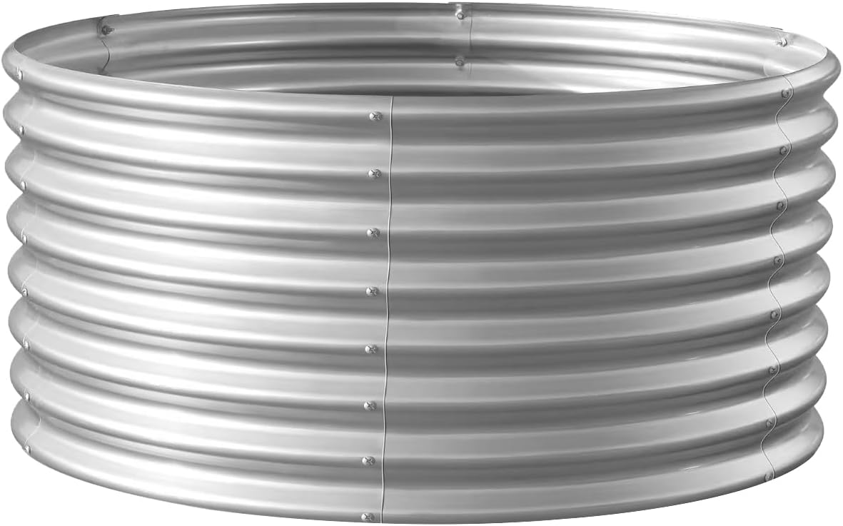 Galvanized Raised Garden Bed Kit for Vegetables and Flowers