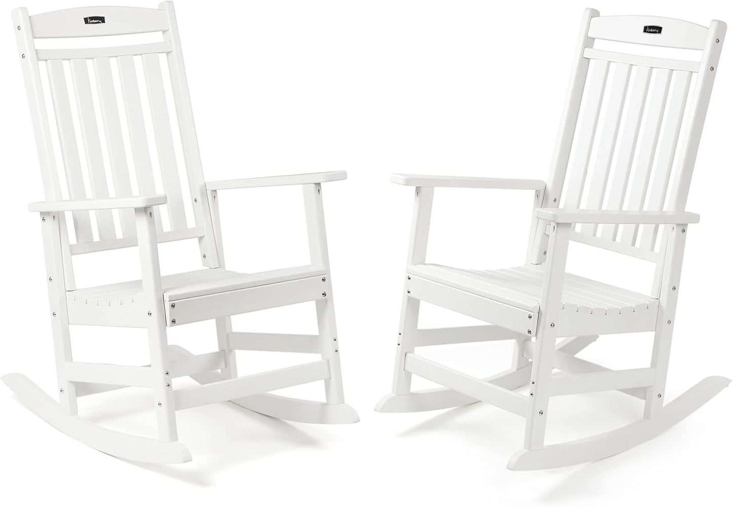 FUNBERRY All Weather Rocking Chairs Set