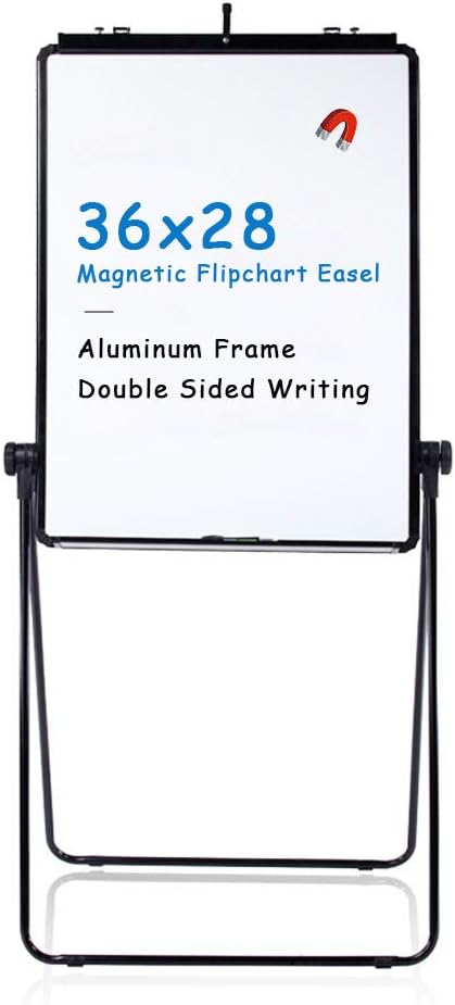 VIZ-PRO Double-Sided U-Stand Whiteboard for Home and Office