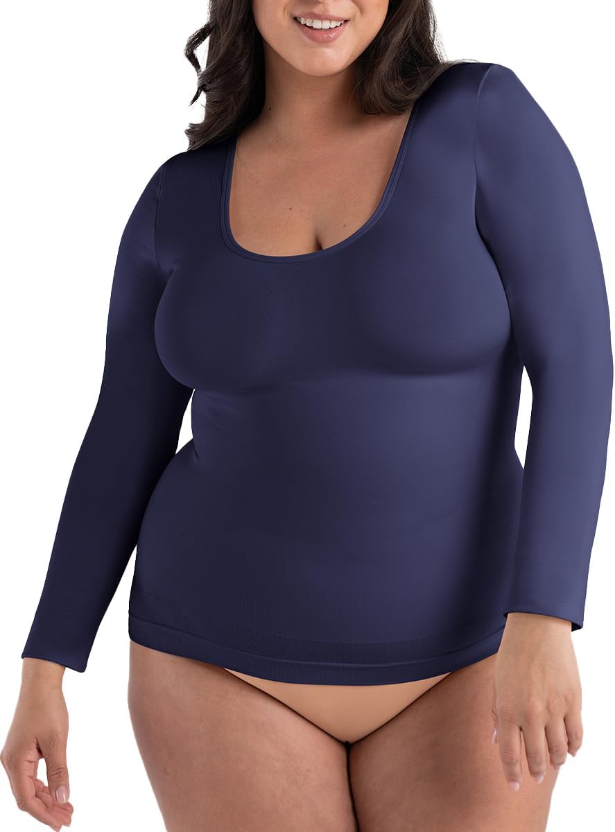 SHAPERMINT Cami Shaper Long Sleeve Tops for Women - Comfort & Style