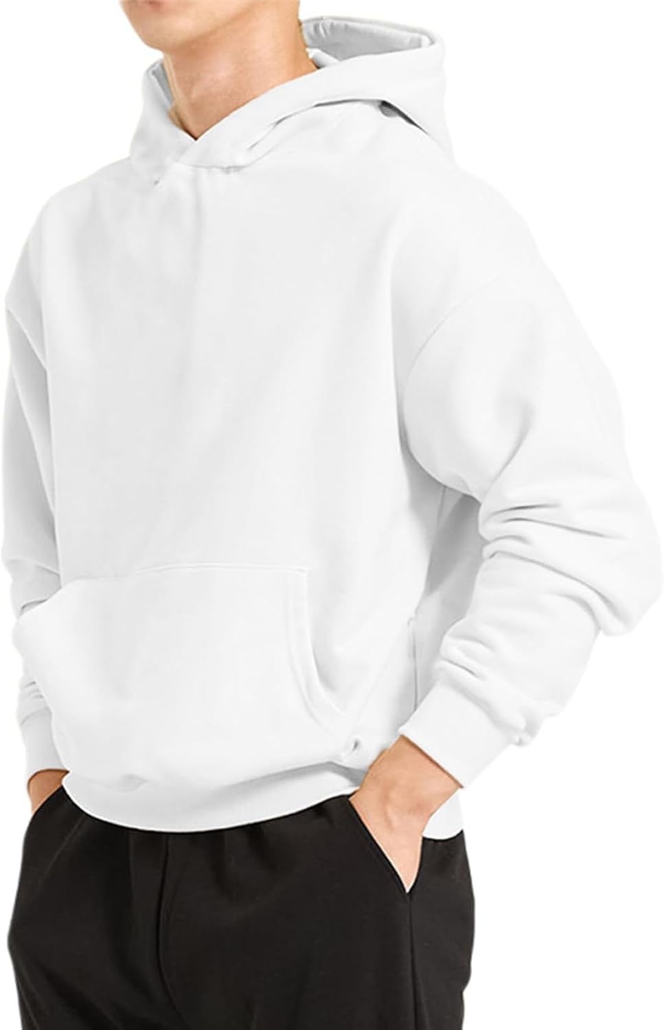 Men's Hoodies Loose Fit Pullover Casual Fashion Long Sleeve