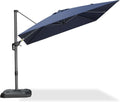 PURPLE LEAF 9 ft Patio Cantilever Umbrella - 360 Rotation Shade